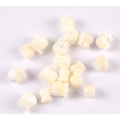 Flower Pattern Natural Mother Of Pearl Shells Pendant Beads For Jewelry Making Earring Accessories Diy Craft 5Pcs 9-7mm tr0389