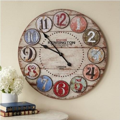 Mark Lab Wooden Decorative Round Wall clock 50 X50 Wall clock