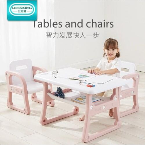 Children Learn And Play Tables Chairs Modern Minimalist Kids Desks And Chairs Easy To Scrub Disassemble Toy Tables and Chair