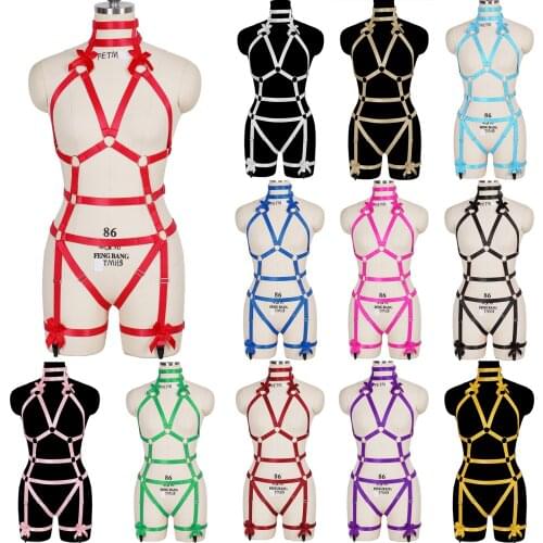 Womens Underwear Sword Belt Gothic Harness Women Erotic Lingerie Body Stocking Belt Punk Goth Rave Wear Garter Suspenders Sexy