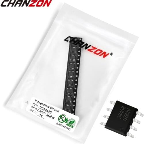 10PCS UC3845 SOP-8 UC3845B 3845B 3845A 3845 SOP8 SMD Integrated Circuit Semiconductor New and Original IC Chipset