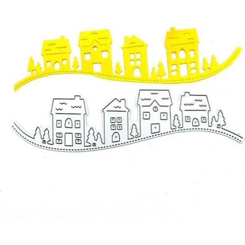 Julyarts Houses And Trees Craft Dies New Arrivals Metal Cutting Dies Decoration Scrapbook Paper Craft Knife