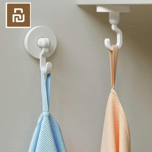 Qualitell Rotating Hook 360 Degree Plane Rotation 180 Degree Vertical Flip Strong Adsorption Bearing 3kg 6pcs/bag