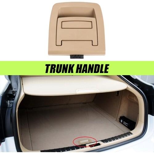 Trunk Mat Handle Boot Floor Carpet Handle NO Keyhole for BMW E70 X5 E71 X6 2006-2013 Black/Beige
