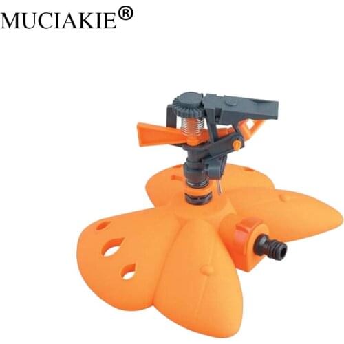MUCIAKIE 1PC Garden Watering Butterfly Base Rotary Sprinkler Lawn Sprinkler Irrigation Arm Sprinkler Head