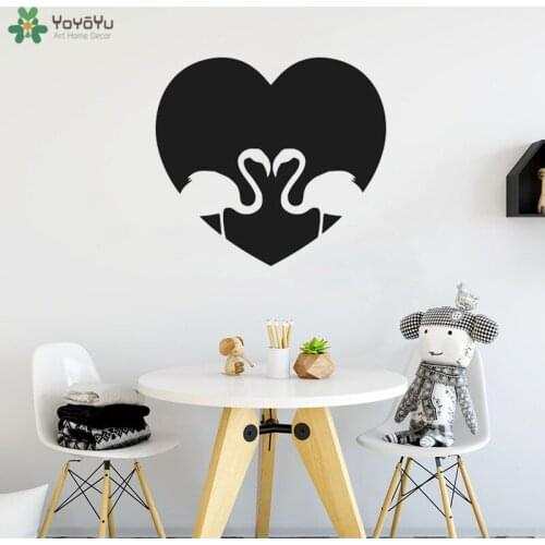 YOYOYU Wall Decal Modern Animal Flamingos Wall Sticker Creative Art Design Wallpaper Kids Room Decoration Interior Decor CY300
