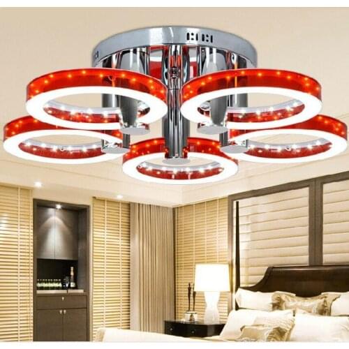 New Modern chandelier acrylic led lamp high power led chandelier 90W led White/Warm light lamps led lustre light chandeliers