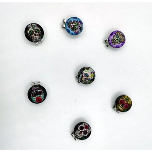 NEW Golf Cap Clip With Skull Ball Marker Personality Golf Marks Golf Training Accessories VARIOUS DESIGNS