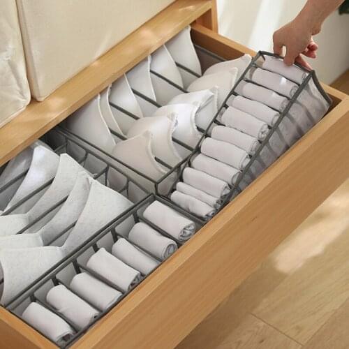 Clothes Organizer Pants Storage Boxs Drawer Divider 2021 New Washable Dressing Organizer for Clothes Jeans Socks Bra Leggings