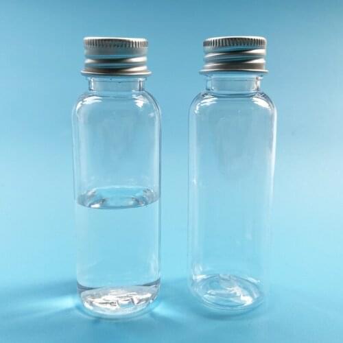 5pcs Plastic Bottle with Aluminum Screw Cap Plug Cosmetic Container Travel Kits Portable PET Lotion Cream Tube cigarette capsule