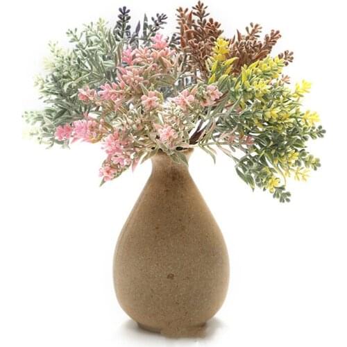 Plastic Artificial Flower 2PC Romantic Provence Decoration 5 Colors Lavender Flower Silk Artificial Flowers Plant Decorative