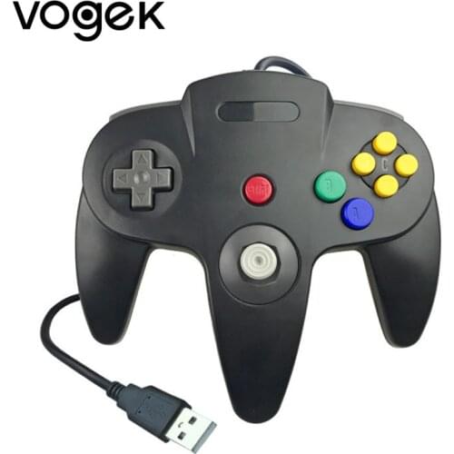 Vogek USB Wired Gamepad Joypad for N64 Wired Gaming Joystick Game Pad for Gamecube for Mac Computer PC Game Controller joystick