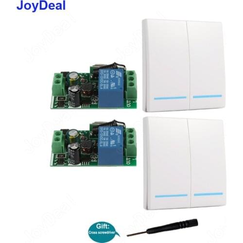 433Mhz Bedroom Led Lamp AC 220V RF Remote Control Switch Wall Panel Transmitter Wireless Smart Home Remote Light Luminous Switch