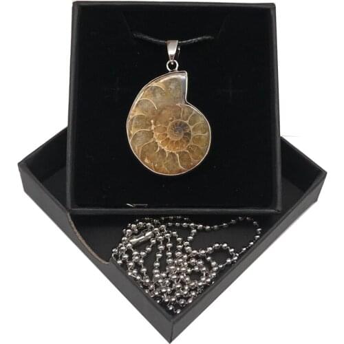 Qimoshi New Fashion Necklaces for Women 2019 Statement Spiral Pendants for Lover Gift Female Jewelry Gift Box with Bead Chain ol