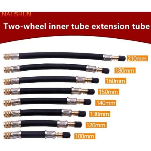Various Braided Flexible Hose Tire Valve Inflatable Rubber Hose Steel Wire Car Wheels Tyre Valve Stems Extensions Tube Adapter
