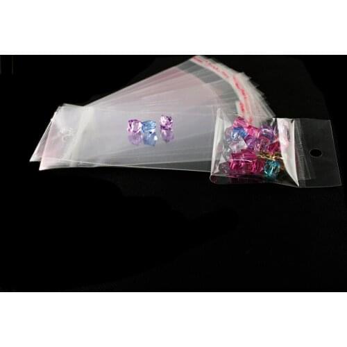 Size 6*14cm 200pcs/lot Clear Self Adhesive Seal OPP Plastic Wrapper Bags For DIY Candy Product Gift Cookie Jewelry Packaging