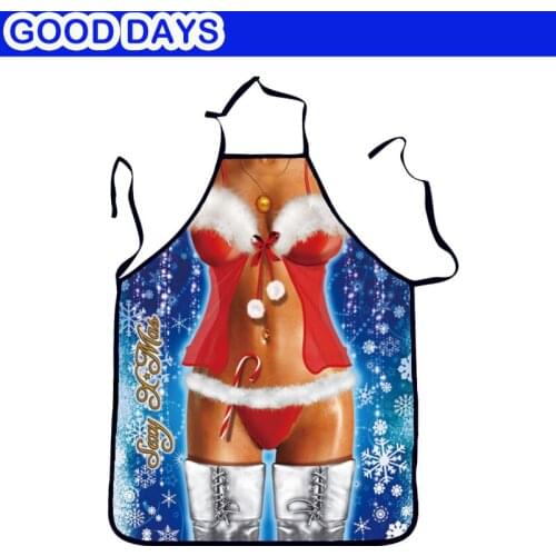 Sexy Womens Apron For Christmas New Year Party Bar Restaurant Apron Outdoor Barbecue Apron Wedding Funny Apon