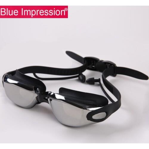 B.I Silicone Swimming Goggles Men Women Professional Swimmer Natator Electroplating Swimming Glasses Diving Water Sport Eyewear