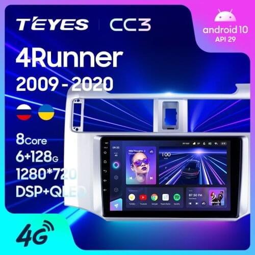 TEYES CC3 For Toyota 4Runner 5 N280 2009 - 2020 Car Radio Multimedia Video Player Navigation stereo Android 10 No 2din 2 din DVD