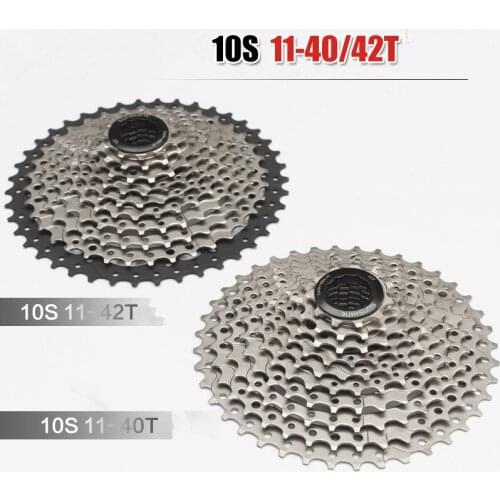 Bicycle Cassette 10Speed Freewheel Bike Cassette 11-40T 11-42T Bicycle Parts Mountain Bike Flywheel Bicycle Gear MTB Cassette