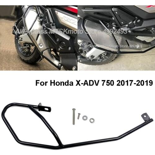 2019 X-ADV 750 Steel Collision Rod Exhaust Pipe Protection Bumper Frame Protector for Honda X-ADV 300 750 1000 X ADV XADV 17-19