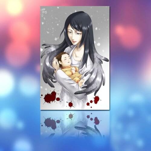 Diy oil painting Parasyte diy digital painting Japan Style cartoon poster digital paint by numbers drawing practice Japan anime