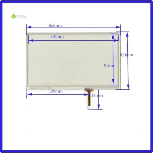 ZhiYuSun QUNCHUANG-70S(100*164)-SY-068073 164mm*100mm 7inch 4 lins Touch Screen glass touchsensortouchglass digitizer 164*100