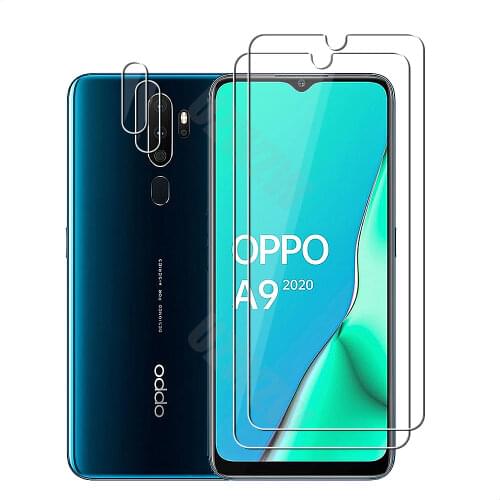 For Oppo A9 (2020) Camera Lens Film & Tempered Glass Screen Protectors Protective Guard HD Clear