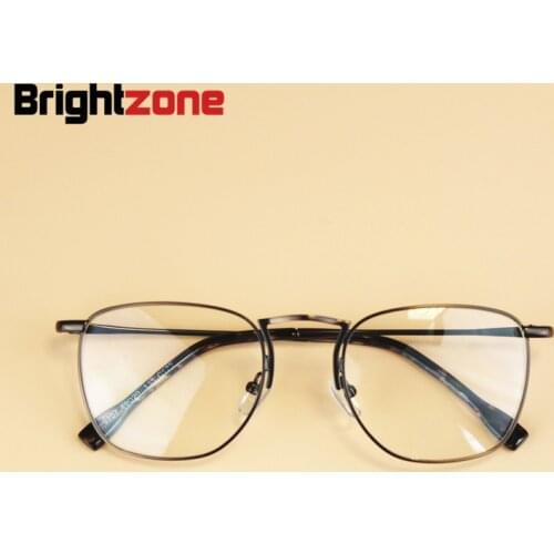 2019 New Japan Brand Designer Women Vintage Round Frame Eyewear Men Metal Optical Myopia Eyeglasses Computer Plain Mirror