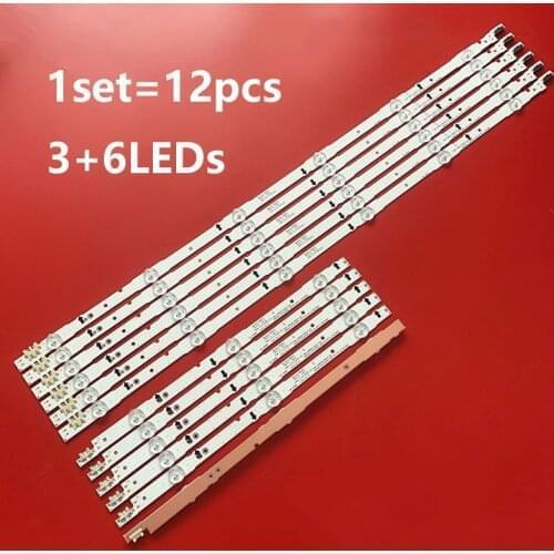 3kit 100% New LED strips for SAM SUNG TV un48j5500 un48j5300 un48h5550 un48h6300 un48j6300 un48j6400