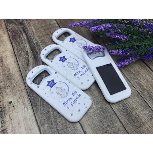 30 pcs Personalized Bottle Opener Magnet-Blue Elephant Model 360379617