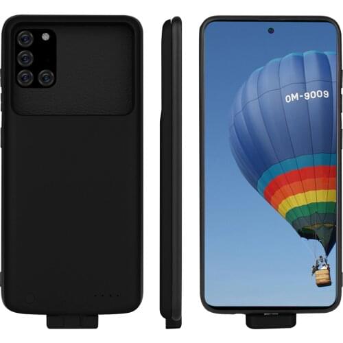 7000mah For Samsung Galaxy A31 Slim Battery Charger Case Slim Silicone shockproof Phone Power bank Case Back clip battery Cover