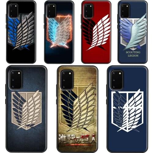 Attack On Titan Scouting Legion Case For Samsung Note 20 Ultra Note 10 Plus Cover For Galaxy S20 Plus S10 e S8 S9 Coque