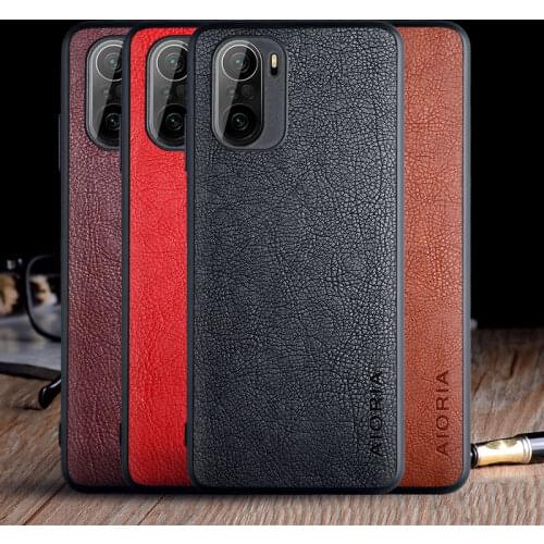 Case for Xiaomi Poco F3 NFC 5G funda luxury Vintage Leather skin coque soft hard cover for xiaomi poco f3 case capa