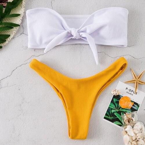 Sexy Low Set Swimwear Women Female Print Floral Strappy Swimsuit Bathing Suit Beachwear Biquini Swimsuit swim trunks swimsuit