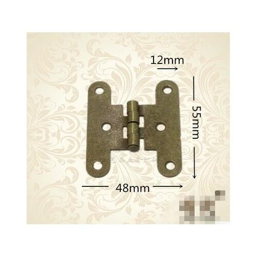 Hardware supplies H type hinge contact wardrobe flat iron hinges 55mm*48mm