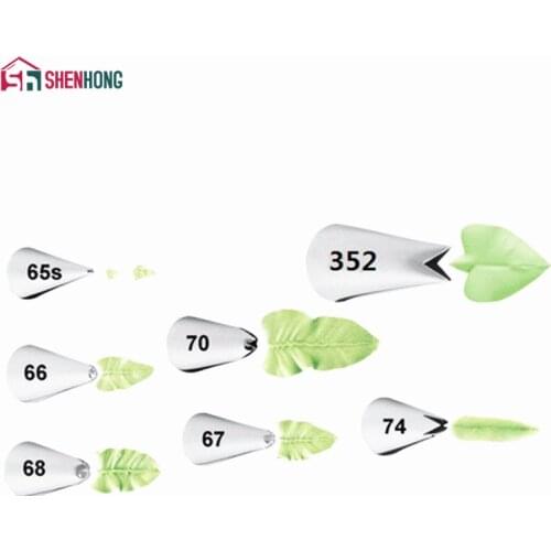Amazing leaves Nozzle Icing Piping leaf Tips Korea Stainless Steel Pastry Cake Decoration Tools for the Kitchen Baking Russian
