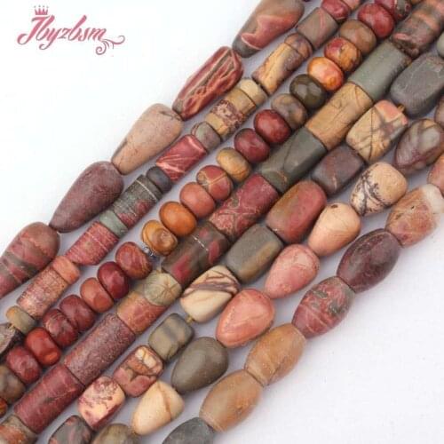 8x12/8x16mm Picasso Jaspers Multicolor Loose Beads Natural Stone Beads For Jewelry Making DIY Necklace Bracelet Earring 15"