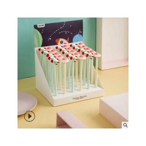 10 PCS/LOT stationery 0.5mm spacecraft rocket gel unisex pen gel pen