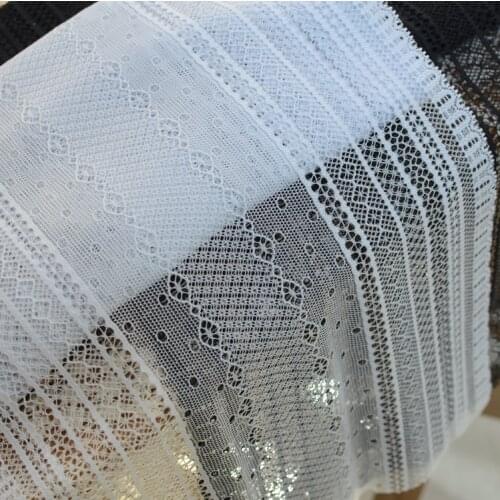 2 Meters pink elastic lace trim accessory DIY stretch lace fabric sewing headband underwear garment garter supplies 19.5cm