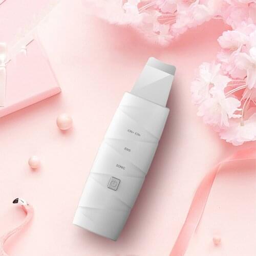 Ltrasonic Facial Skin Scrubber Cleaner Ion Acne Blackhead Remover Peeling Shovel Cleaner Facial Massager Skin Care