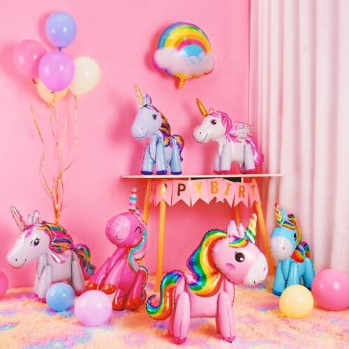 Unicorn balloons Birthday Party decoration Kids Unicorn Party Favor Balloons Unicornio Wedding Decoration Baby Shower