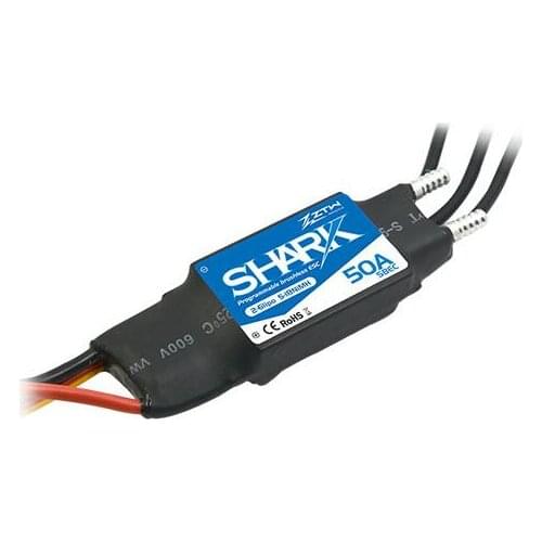 ZTW Shark 50A BEC Waterproof brushless ESC For Boat With Water-cooling System RC boat model
