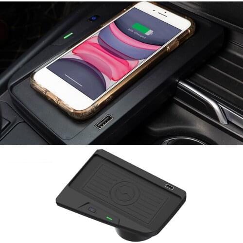 10W car qi wireless charger charging plate phone holder for BMW 3 4 Series F30 F31 F32 F33 F34 F35 F36 2014-2018 accessories