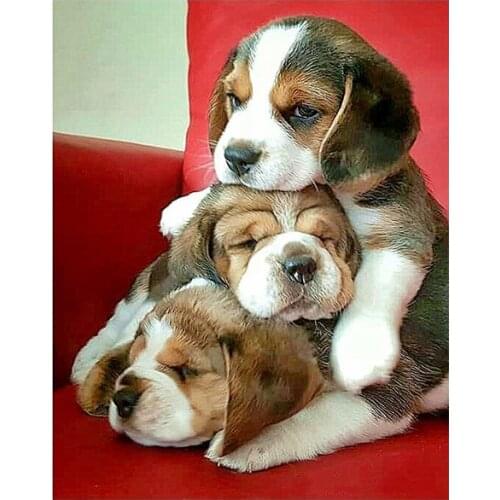 Diamond Painting Dog Kits Handmade Needlework DIY Diamond Embroidery Animal Mosaic Rhinestone Picture Home Decor gifts drawings