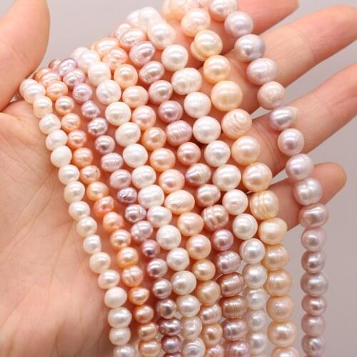 A High Quality Natural Freshwater Pearl Round Loose Beads For Jewelry Making DIY Bracelet Earring Necklace Accessory