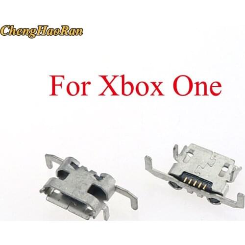 ChengHaoRan 2pcs Micro USB Charging Charge Socket Port Replacement For Xbox One Controller