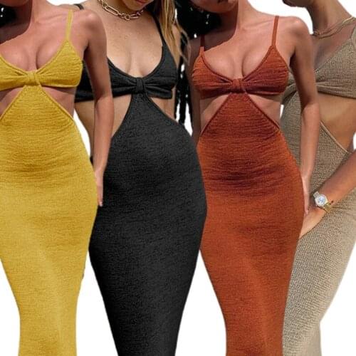 COCKCON Solid Summer Dresses