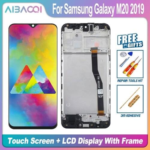 AiBaoQi Brand New 6.3 Inch Touch Screen+2160x1080 LCD Display Assembly Replacement For Samsung Galaxy M20 2019 Phone