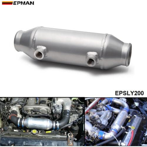 Epman Barrel Style Cooler Liquid to Air Intercooler 4" x8" ID/OD 2.5" For Supercharger Engine EPSLY200
